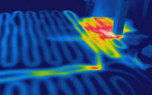radiant heat leak in floor
