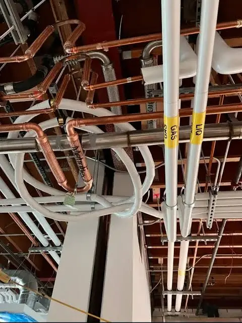 commercial water lines in a commercial property covering gas water and sewer