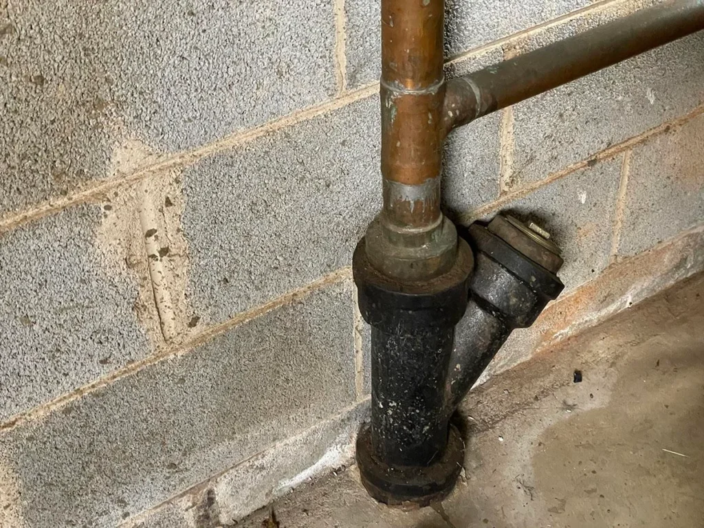 cast to copper broken sewer line needs replacement